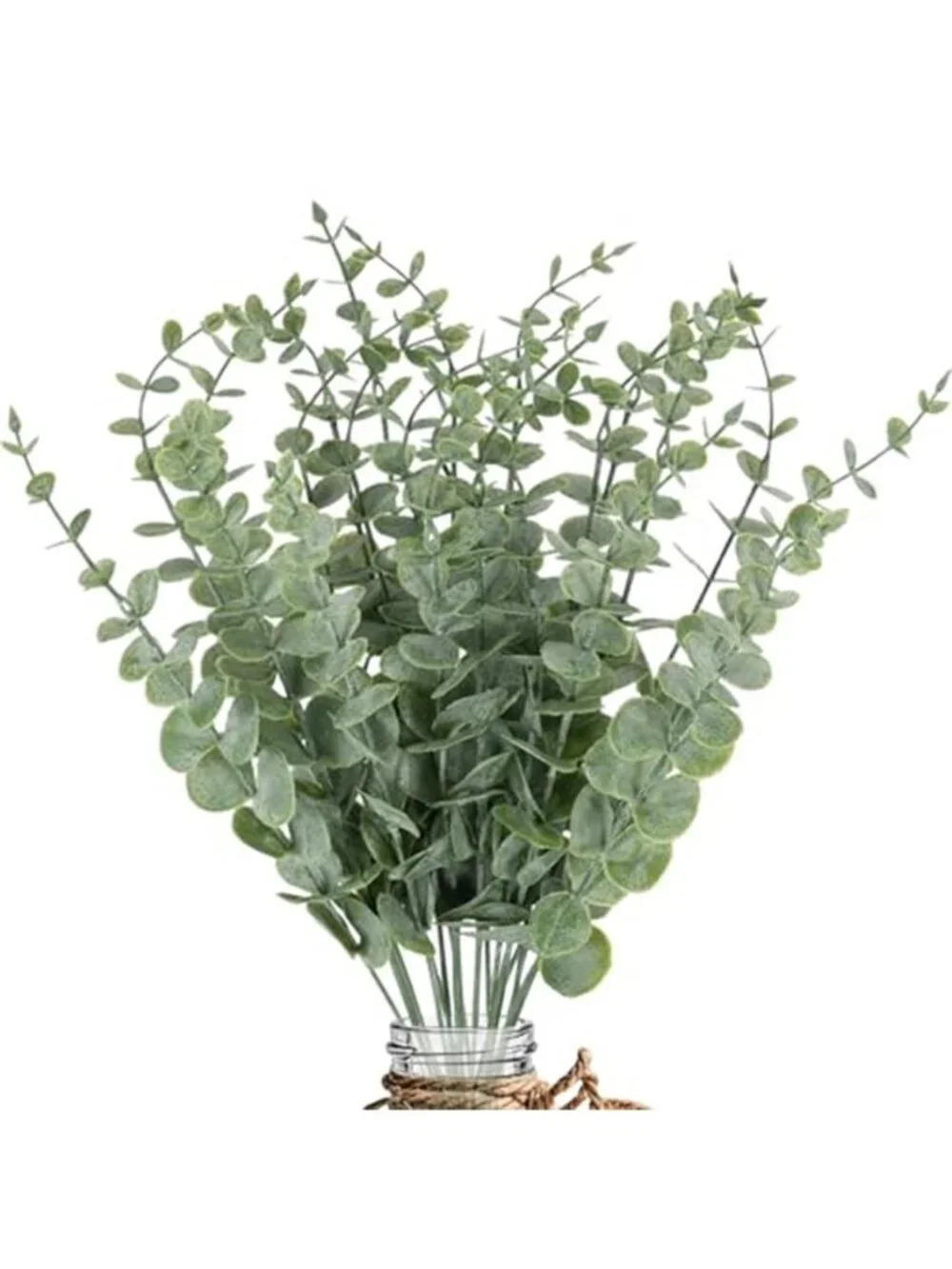 Artificial Eucalyptus Stems Faux Greenery Floral Bouquet Vase Decor 20 Pack